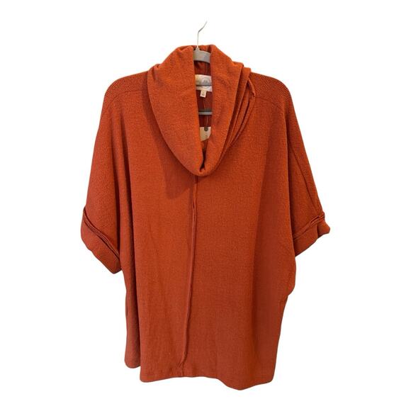 Anthropologie Danica Hacci Top Sweatshirt Large NWT Oversized Cowl Neck - Picture 2 of 6